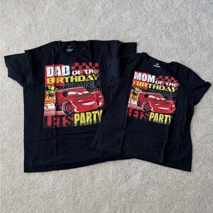 Disney Lightning McQueen Mom/Dad Birthday Shirts
